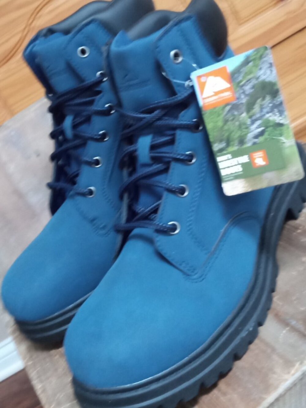 Ozark Trail Men's Size 10 Troy Blue Suede Boots NEW!